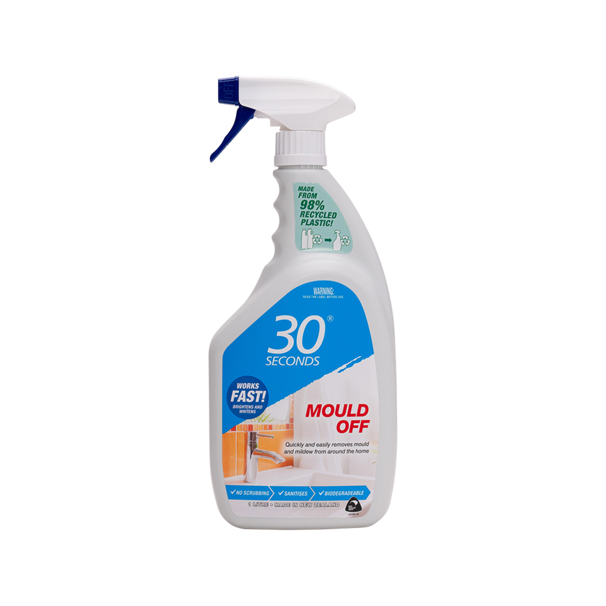 30 Seconds 1L Mould Off Ready-To-Use Cleaner, Indoor & Outdoor
