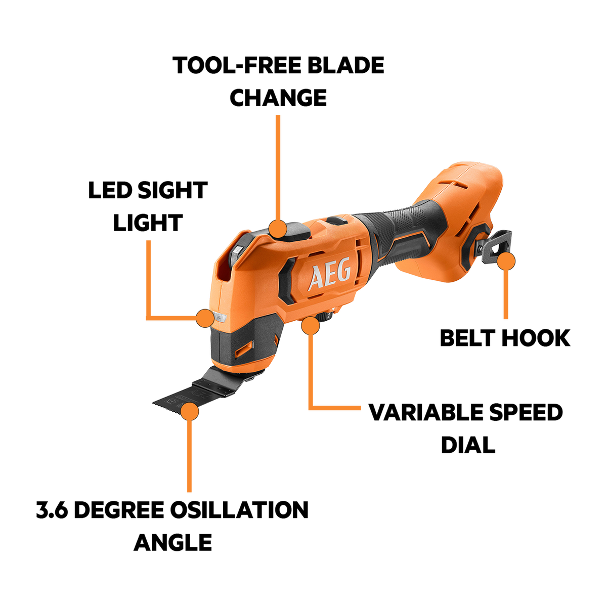 AEG 18V Multi-Tool Skin Only