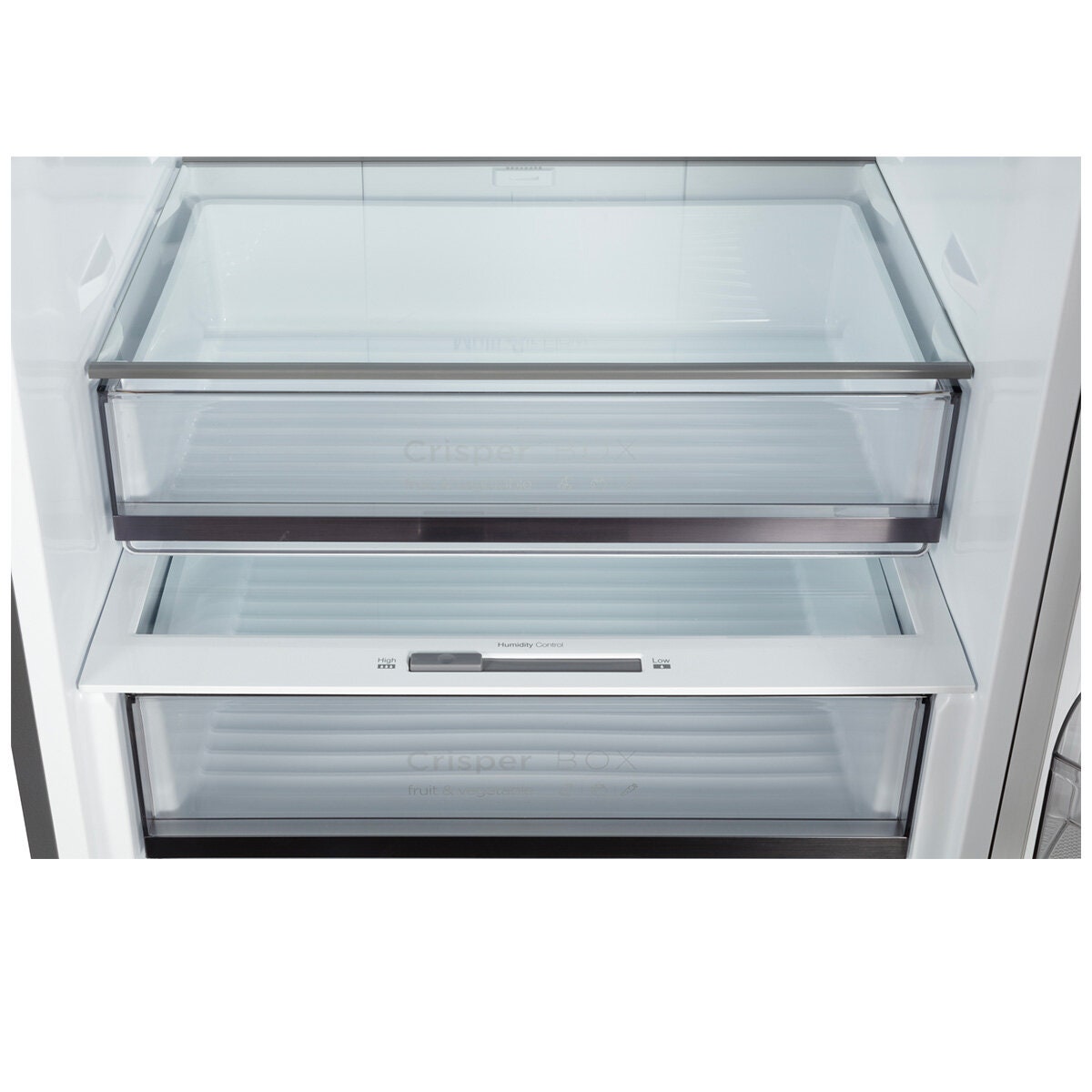 CHiQ 396L bottom mount fridge - stainless steel, inverter system, 6 star energy rating - CBM394NSS6E