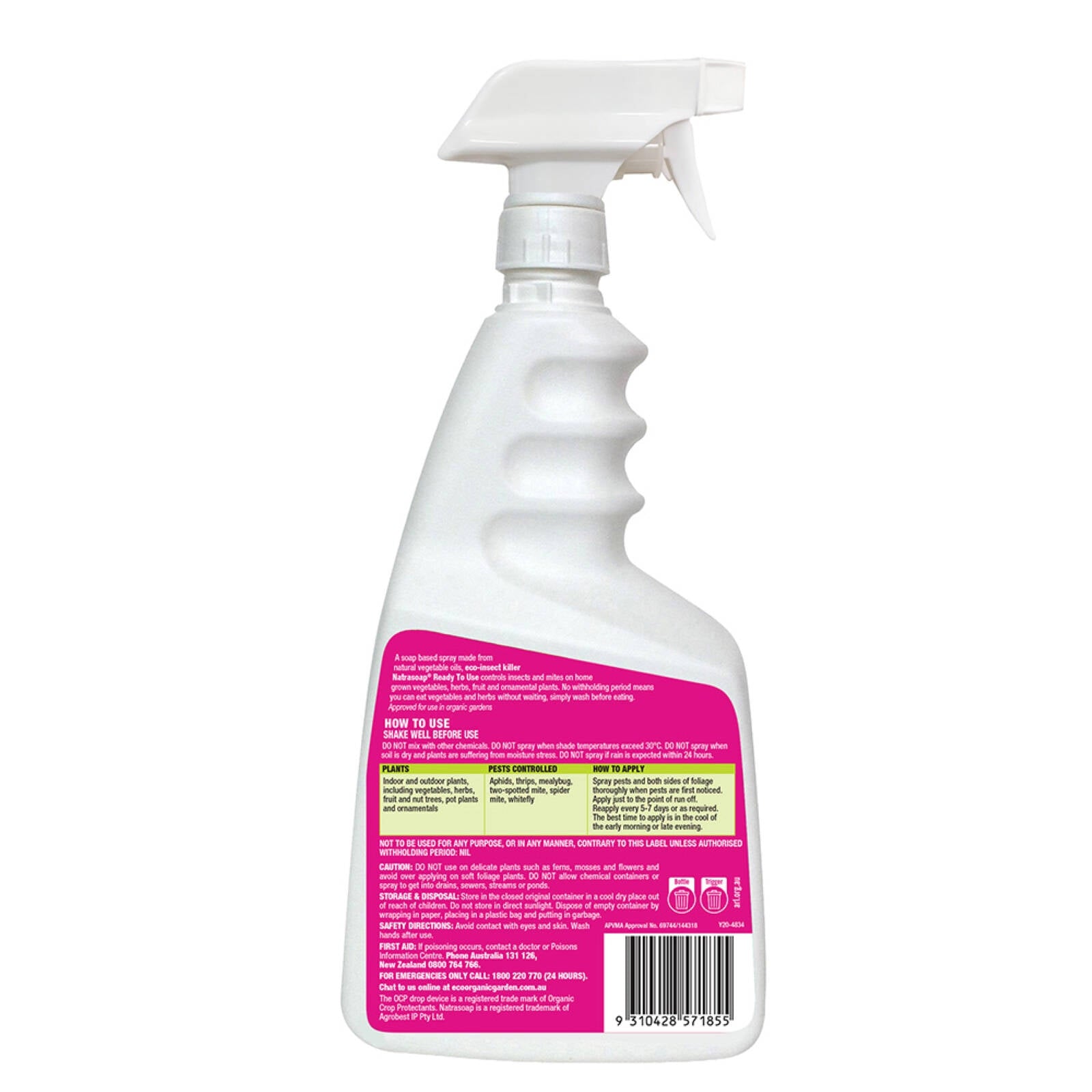 OCP Eco-Insect Killer 750ml Ready to Use Pet and Livestock Friendly