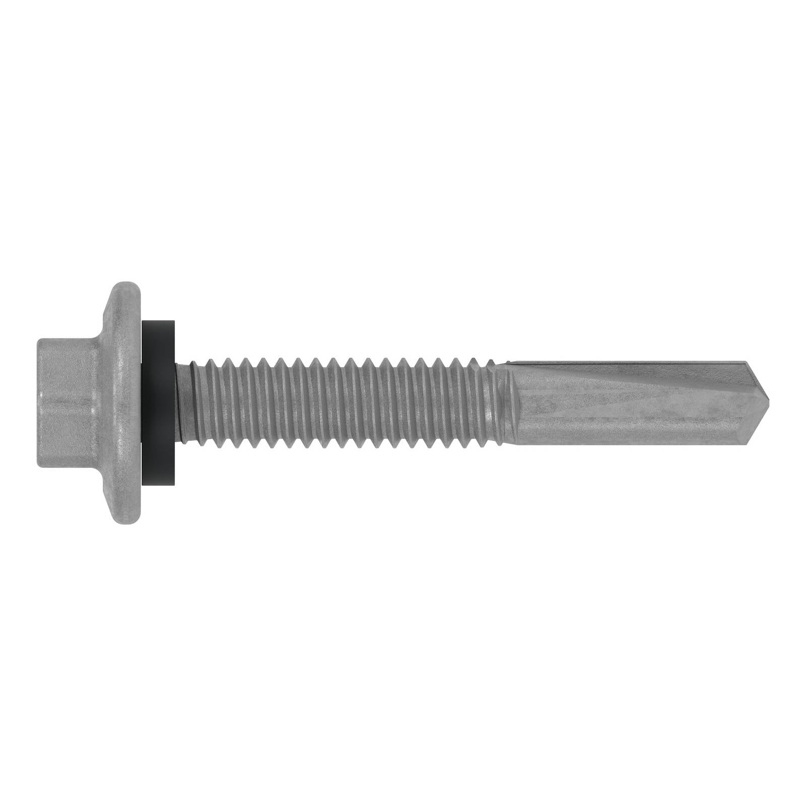 Buildex 12G x 38mm Class 3 Galvanised SuperTEKS Hex Head Self-Drilling Screws, 50 Pack