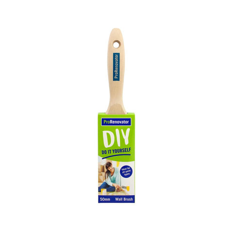 Pro Renovator 50mm Wall Paint Brush - Synthetic Filament - Smooth Finish - SuperSaverAU - view 1