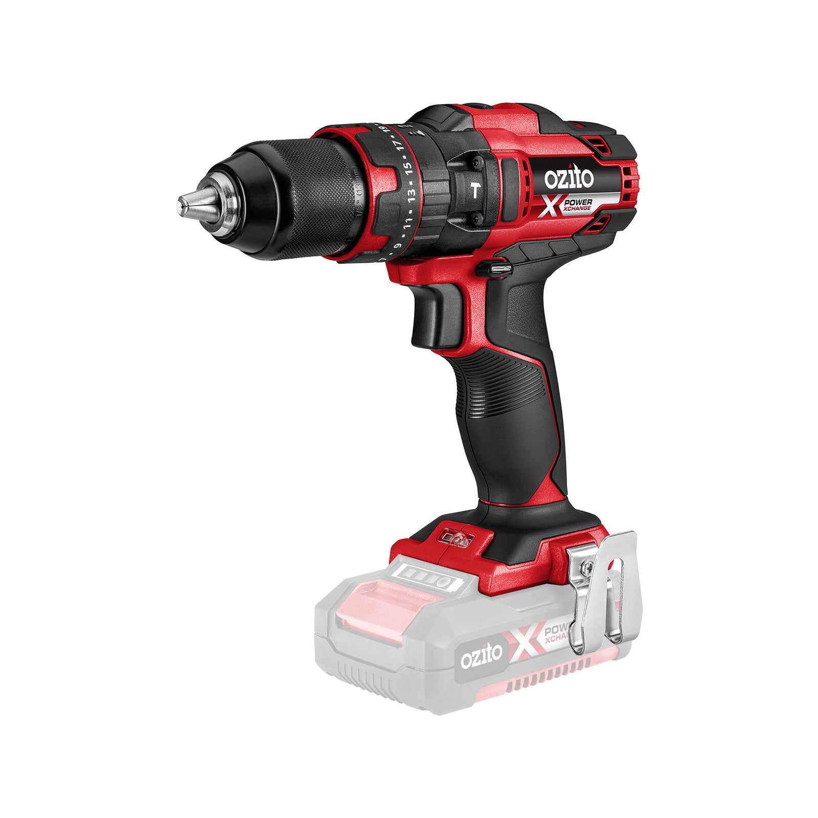 Ozito PXC 18V 13mm Keyless Cordless Hammer Drill Skin Only PXHDS-180