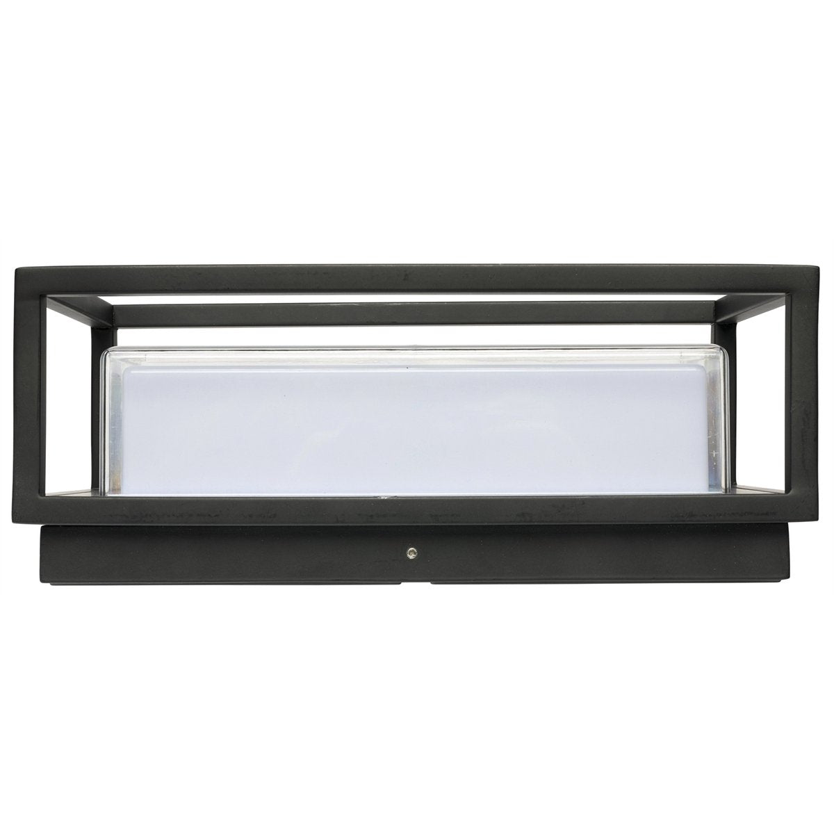 Brilliant Lighting Callaway 12W Black Rectangular Outdoor LED Wall Light 240V Hardwired 19826/06