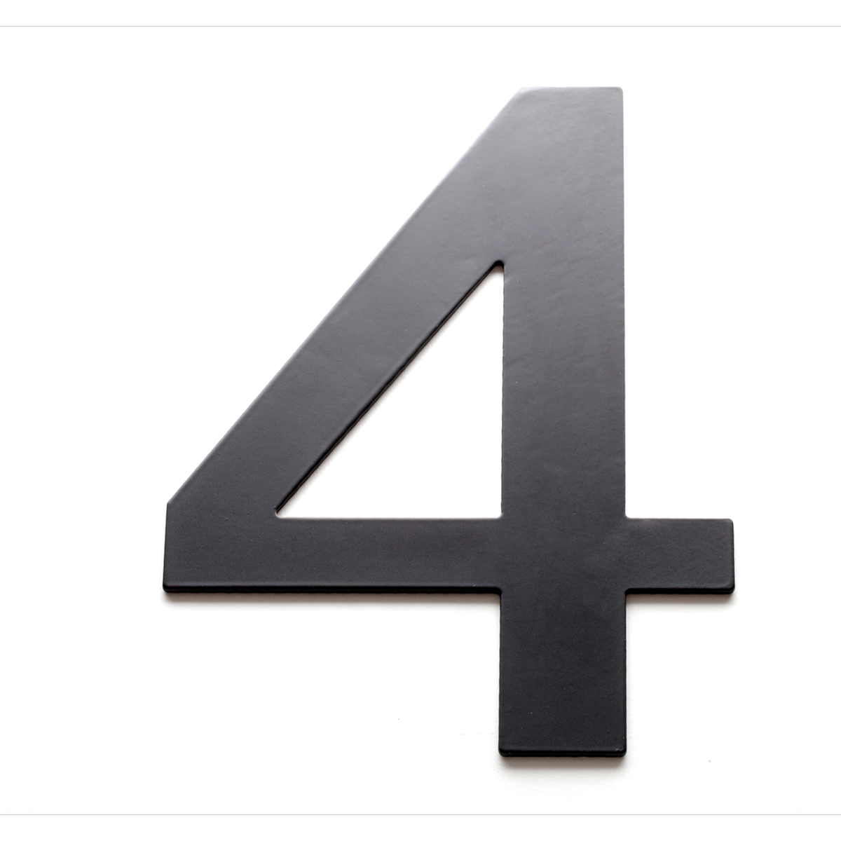 Sandleford 200mm Black Powder Coated Steel Lorenzo House Number 4