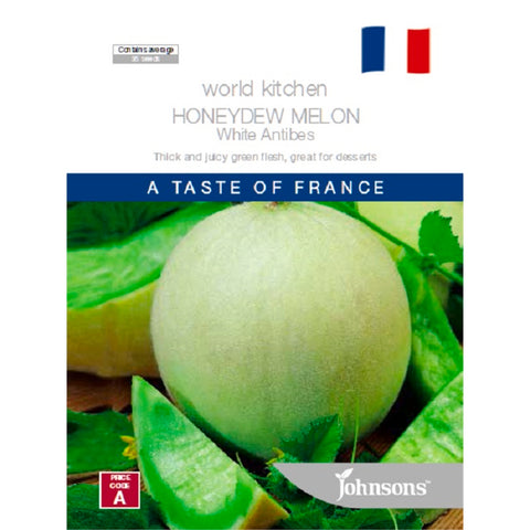 Johnsons Honey Dew Melon Seeds - Sweet Thick-Flesh Melon for Sunny Gardens