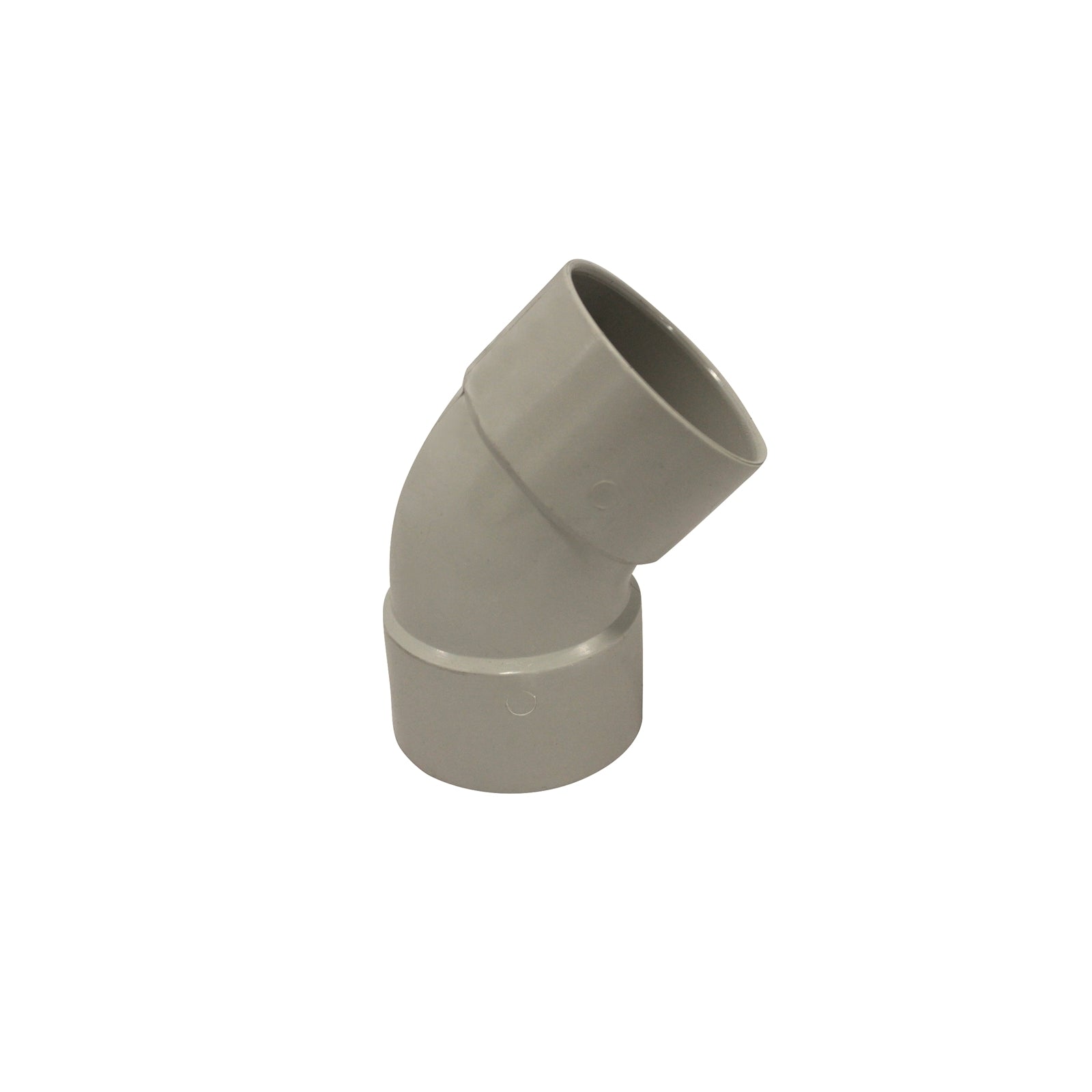 Holman 80mm 45 Degree Female & Female PVC Plain Bend, Grey