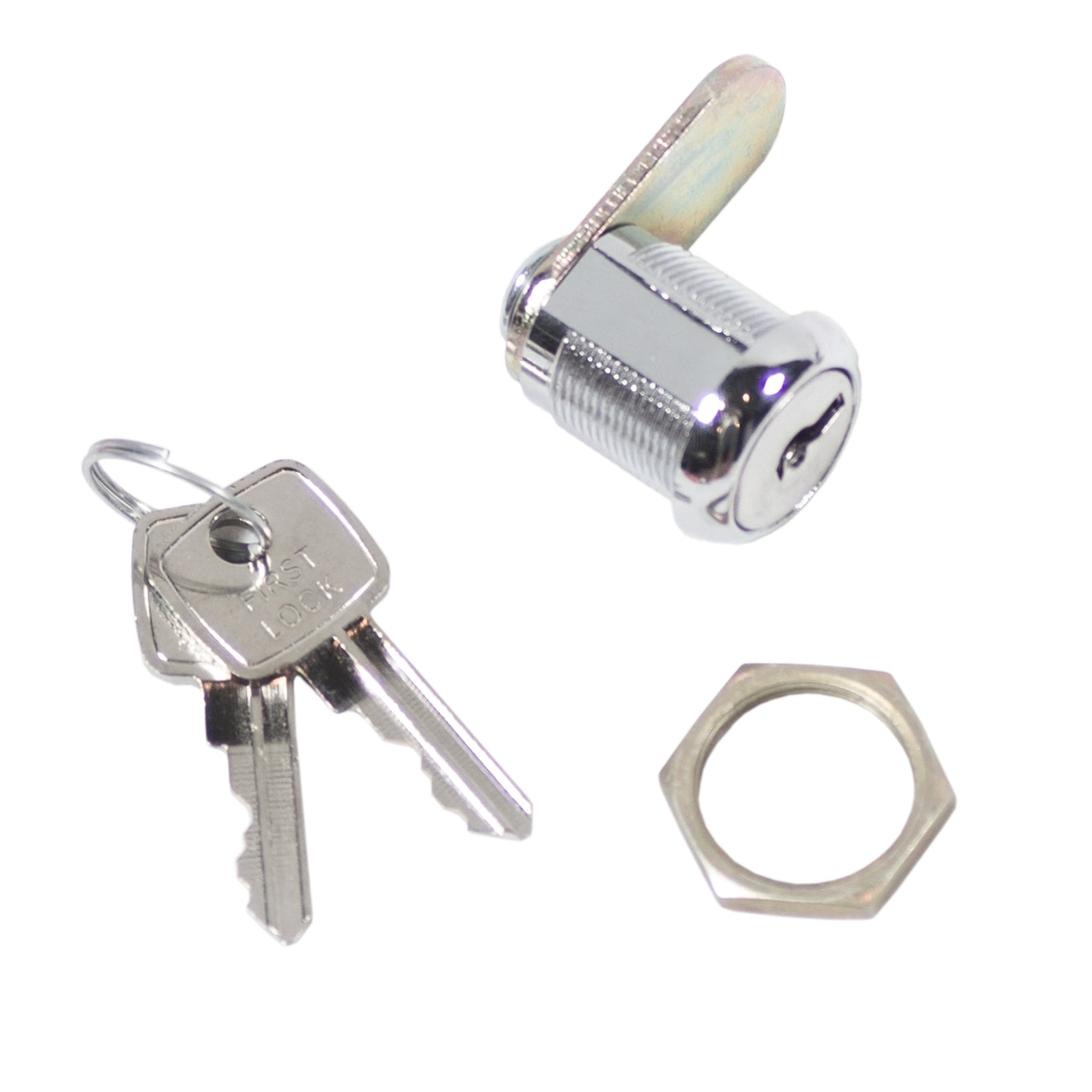 Goliath Straight Tongue Lock Barrel, 30 x 19mm, Chrome Plated Steel, Weather Resistant