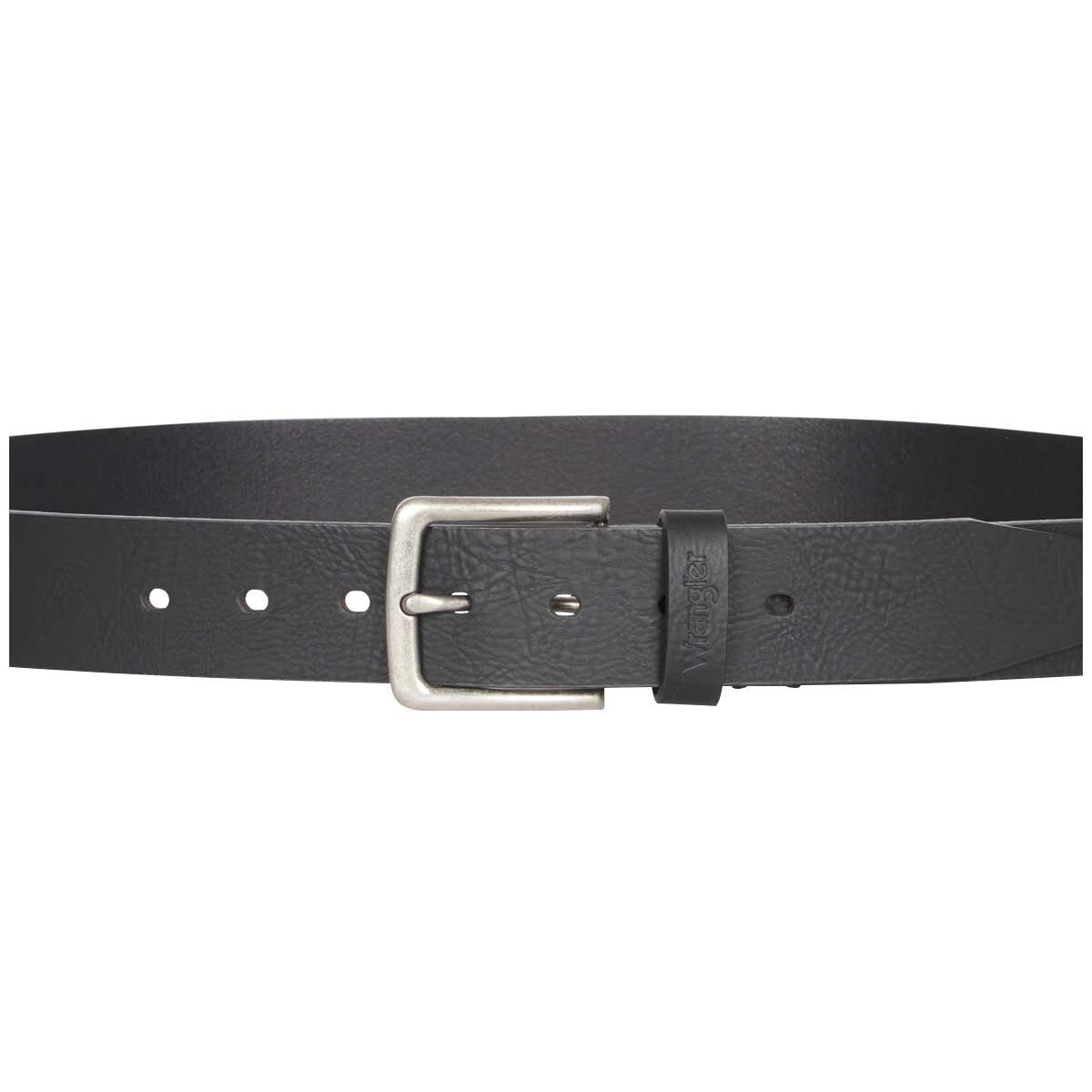 Wrangler Men's Leather Belt Black - SuperSaverAU - view 2