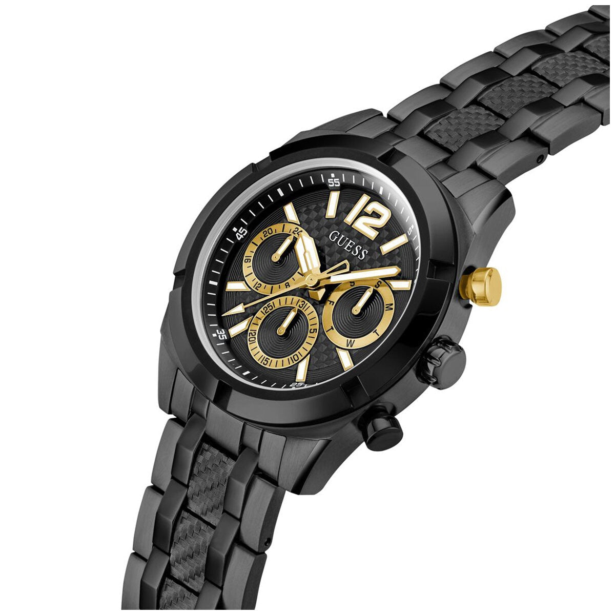 GUESS Resistance Black Link Men's Watch GW0714G4 - SuperSaverAU - view 4