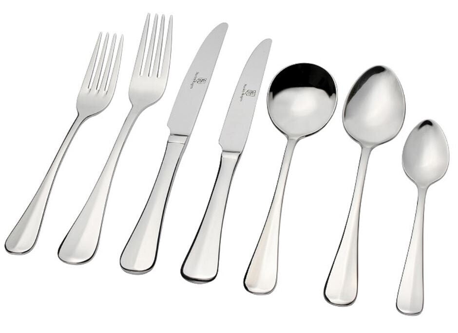 Stanley Rogers Baguette 56 piece cutlery set - up-turned handles, formal setting for eight - 50501