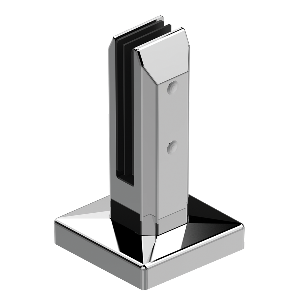 ProtectorAl 95 x 95 x 162mm 2205 Duplex Stainless Steel Glass Fence Chisel Spigot 2 Pack