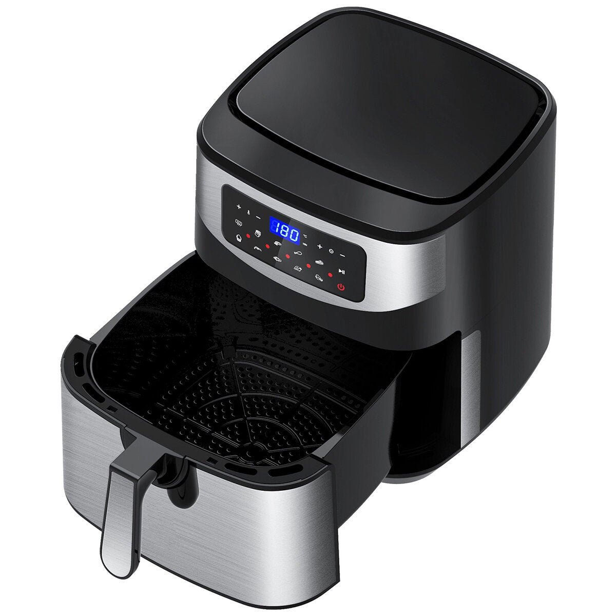 Kitchen Couture Digital Air Fryer 12L - Stainless Steel - One-Touch Controls, Preset Functions - 10001717