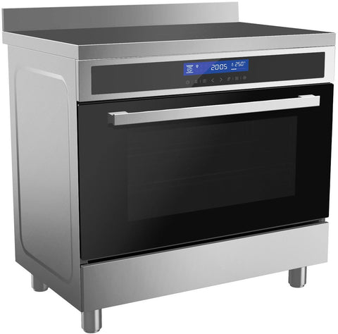 Inalto 90cm Freestanding Electric Oven/Stove - 112L, 4 Induction Zones, Touch Controls - RU9EIB