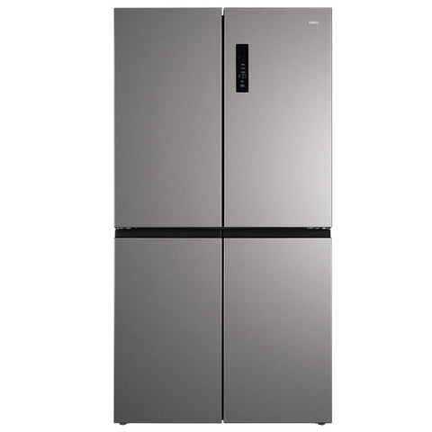 CHiQ 601L French Door Fridge - Silver, Inverter System, Frost Free, Multi Airflow - CCD596NS