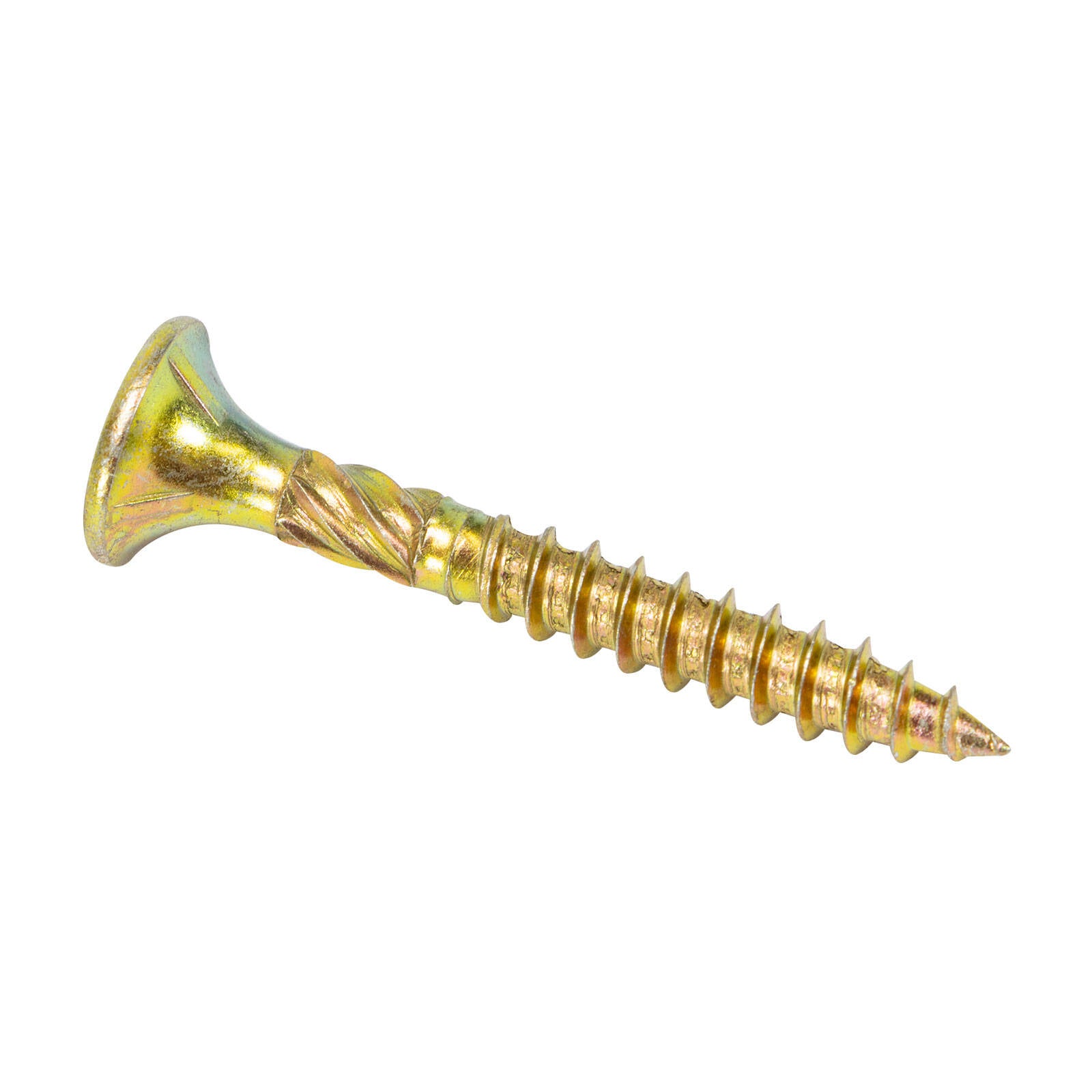 Titan 14g x 50mm Zinc Gold Bugle Head Timber Batten Screw - 25 Pack