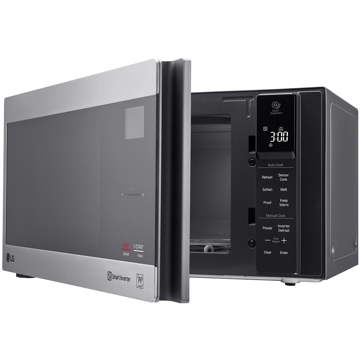 LG Stainless Steel Smart Inverter Microwave Oven 42L MS4296OSS - SuperSaverAU - view 5