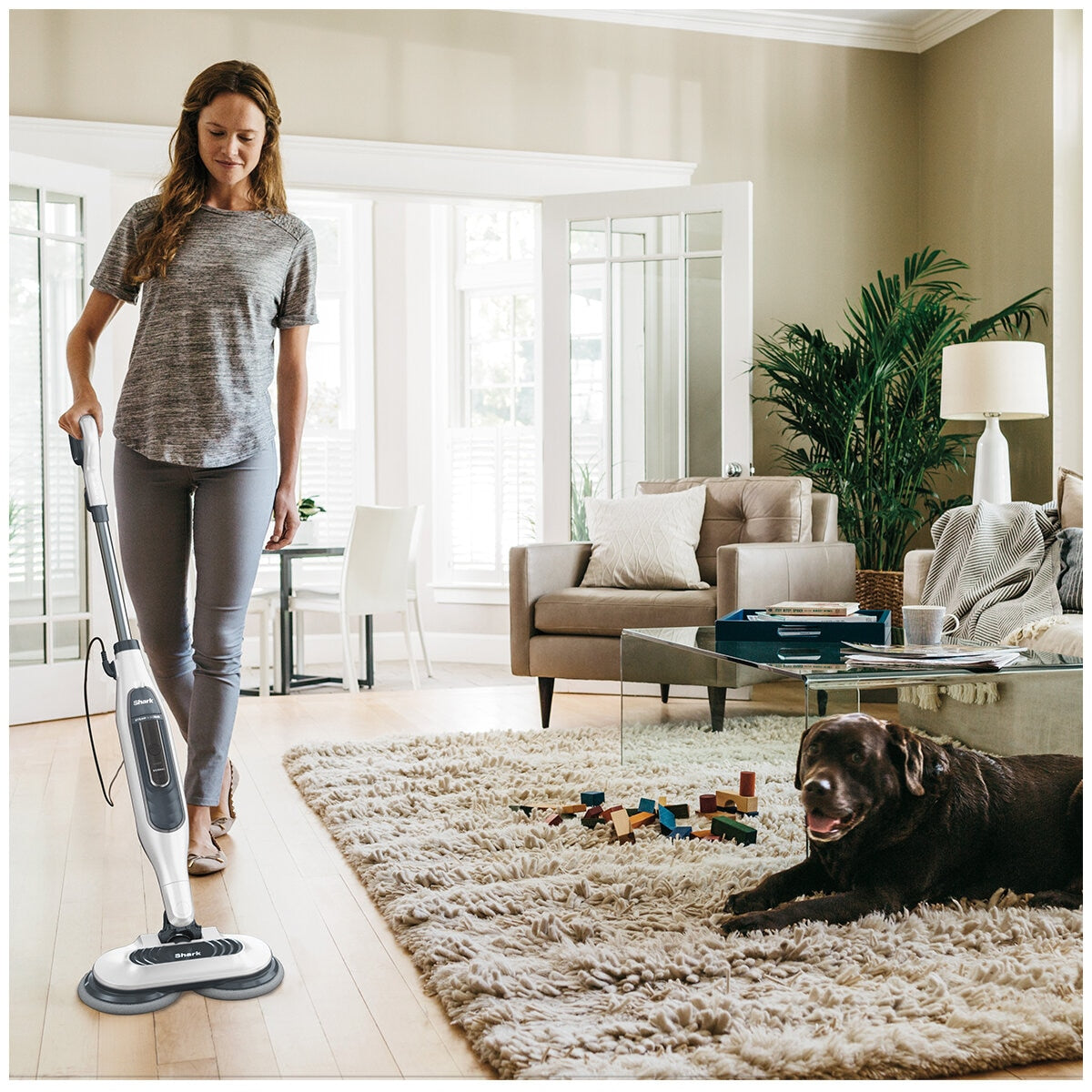 Shark Steam and Scrub Mop S7001ANZ - Deep Clean Floors with Dual Action Scrubbing Power - SuperSaverAU - view 1