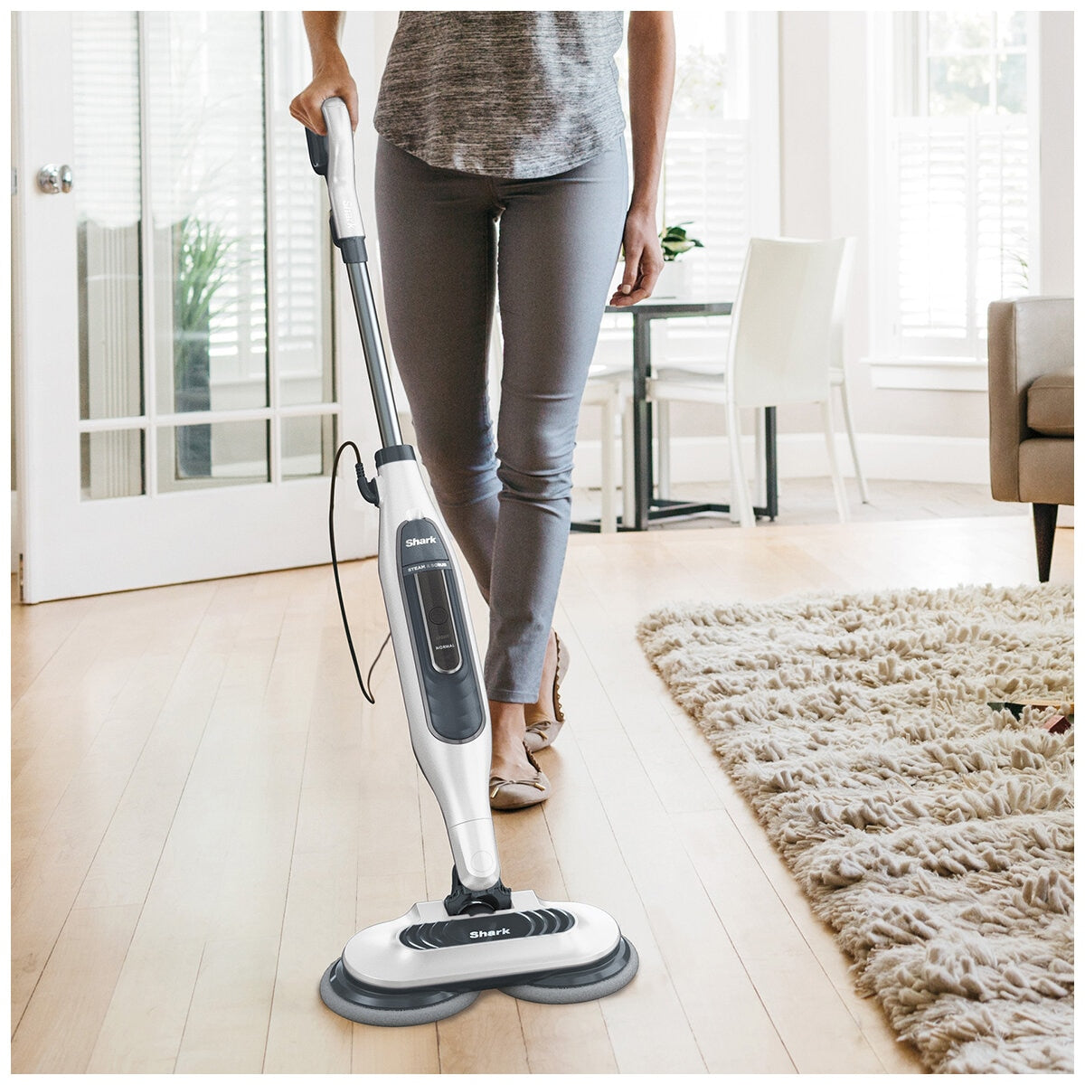 Shark Steam and Scrub Mop S7001ANZ - Deep Clean Floors with Dual Action Scrubbing Power - SuperSaverAU - view 4