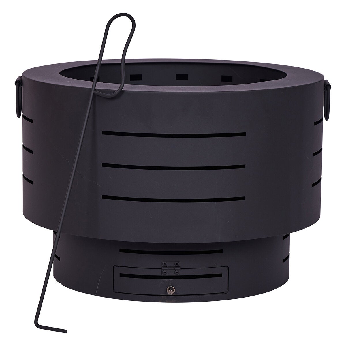 Glow Dante Outdoor Fire Pit Bowl Low Smoke Black Portable Powder Coated — image 3
