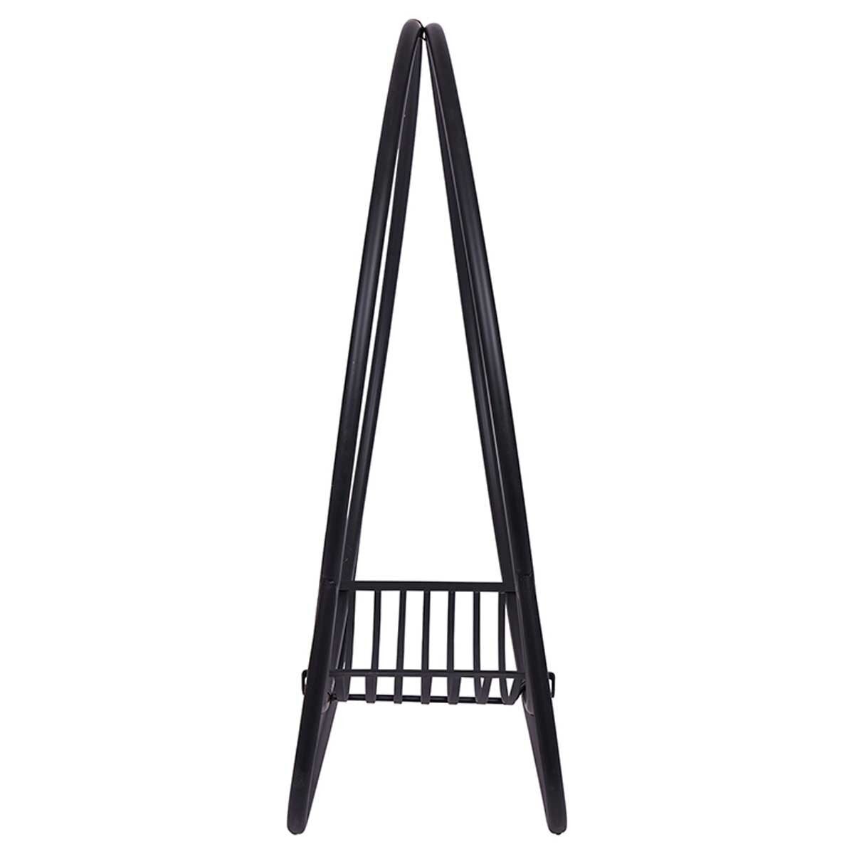 Glow Trove Firewood Rack Log Basket 80kg Capacity Black Powder Coated — image 3