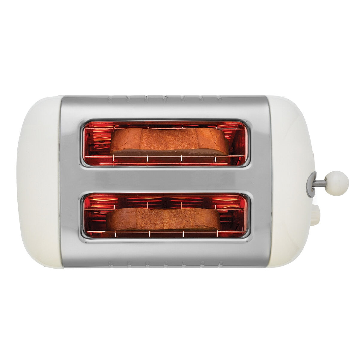 Dualit 2 Slot Lite Toaster White DU26209 with Extra Wide Slots, Bagel & Defrost Functions - SuperSaverAU - view 5