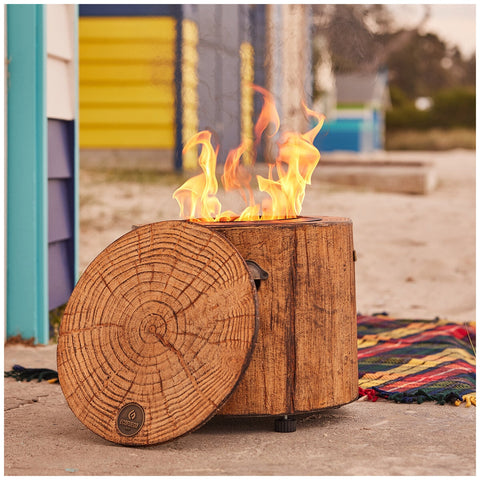Glow Eco Fuego Wood Fire Pit - Portable Outdoor Fireplace with Cooking Grate & Spark Screen - SuperSaverAU - view 1