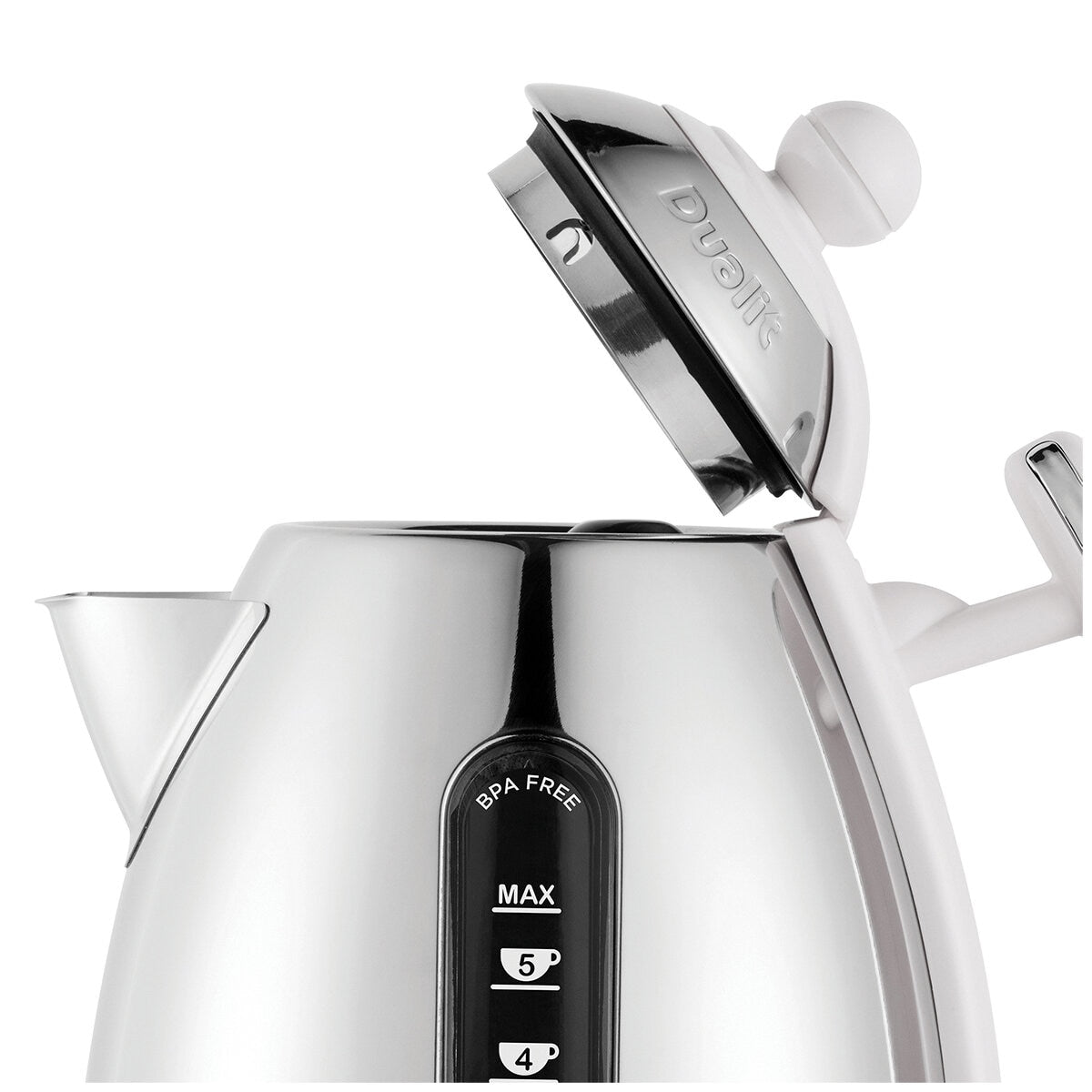 Dualit Lite Jug Kettle 1.5L Gloss White DU72041 Fast Boil & Easy Pour - SuperSaverAU - view 5