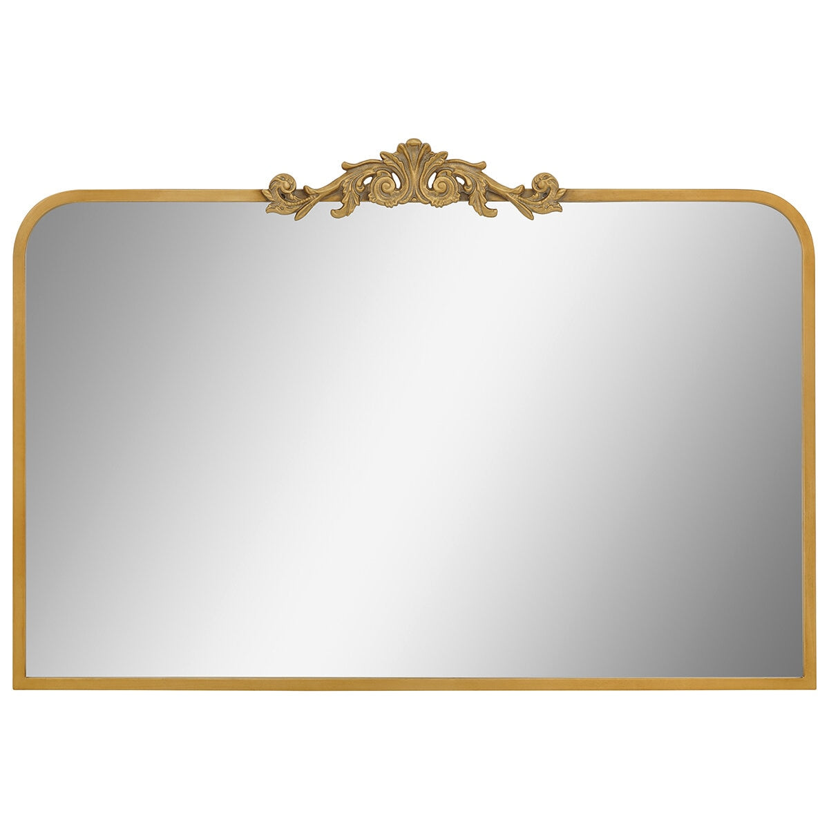 Life In Style Antique Gold Wall Mirror 960x660mm with Scroll Decoration - SuperSaverAU - view 2
