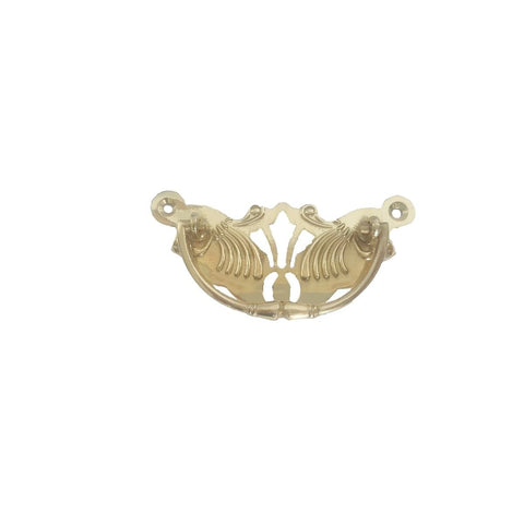 Delf Drawer Plate Handle - 87mm x 43mm - Solid Brass - Restoration Style - SuperSaverAU - view 1