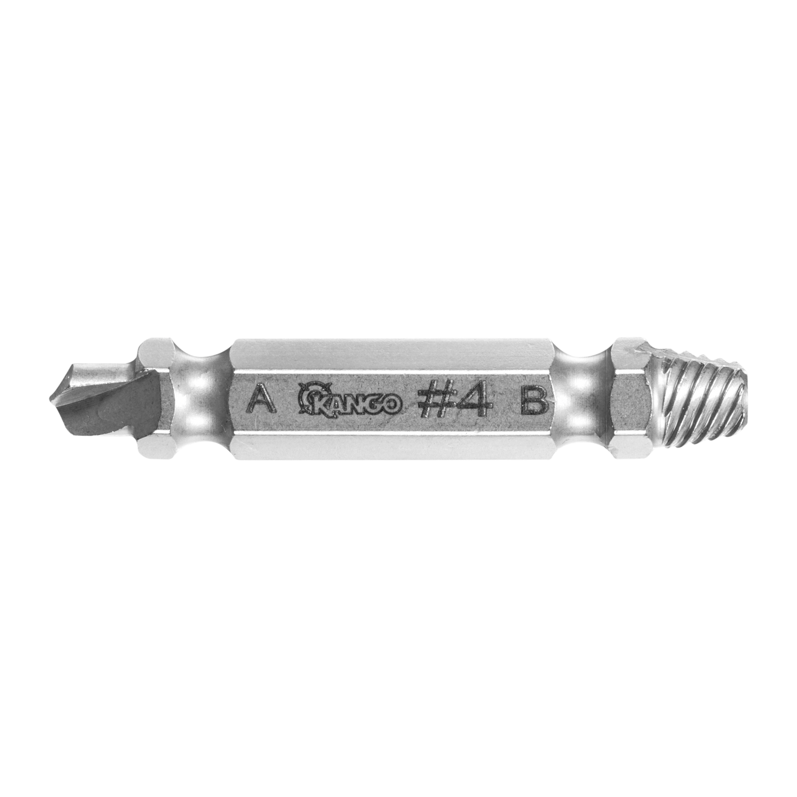 Kango Size #4 Screw Extractor - Double-Ended M2 Steel for 14G-24G Screws