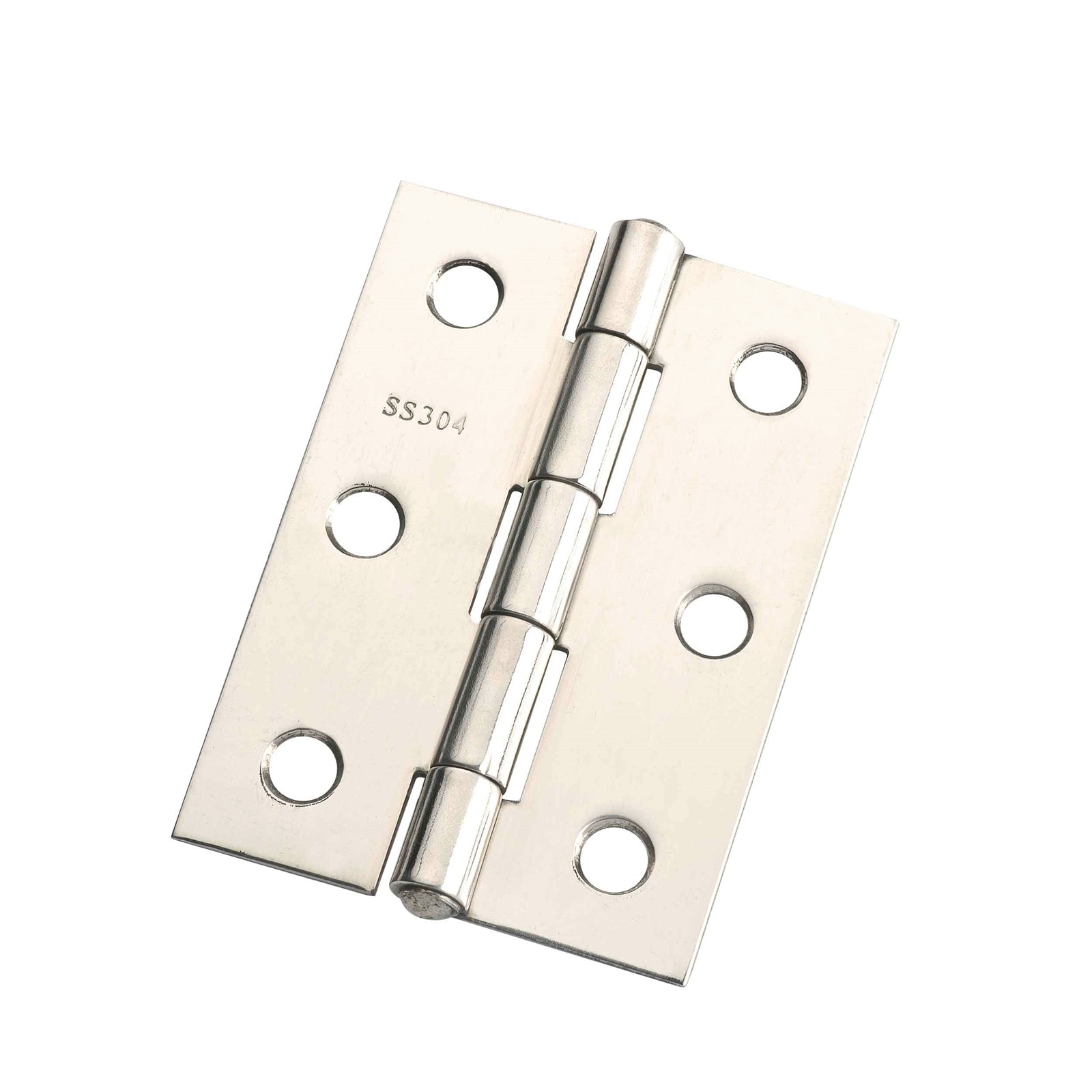 Lane 70mm Polished Stainless Steel Fixed Pin Butt Hinge - Door Security