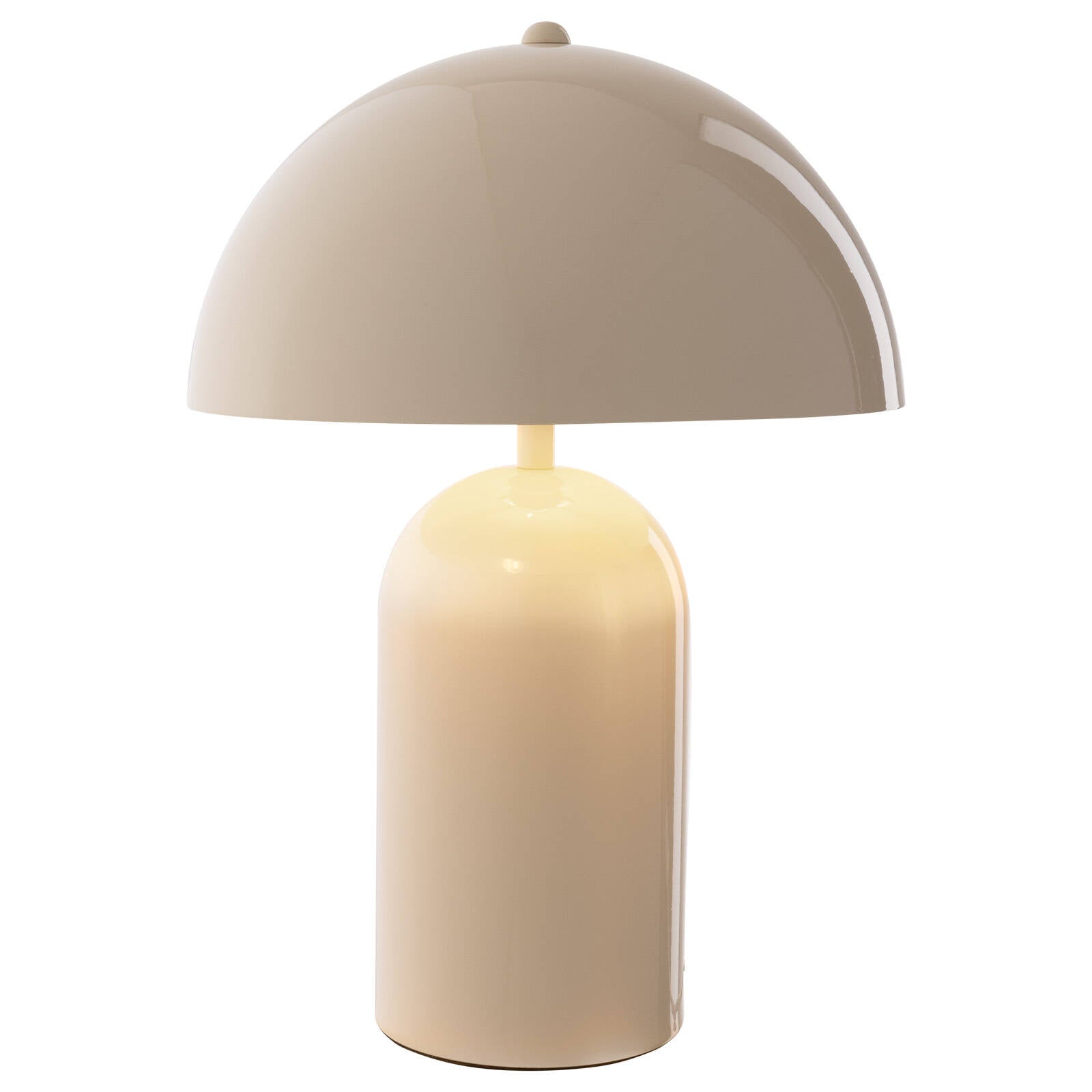 Mercator Stella Table Lamp - Cream Metal Gloss Finish, E14 Indoor with 1.8m Cord