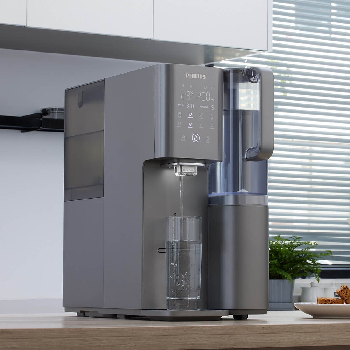 Philips RO Mineral Chilled Hot Water Station - Aquaporin Inside, Compressor Cooling, Grey - ADD6921DG