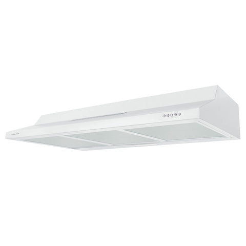 Robinhood 90cm Compact Canopy Rangehood - White Powdercoated - 375m³/h - LED Lighting - RCA3AL9WH