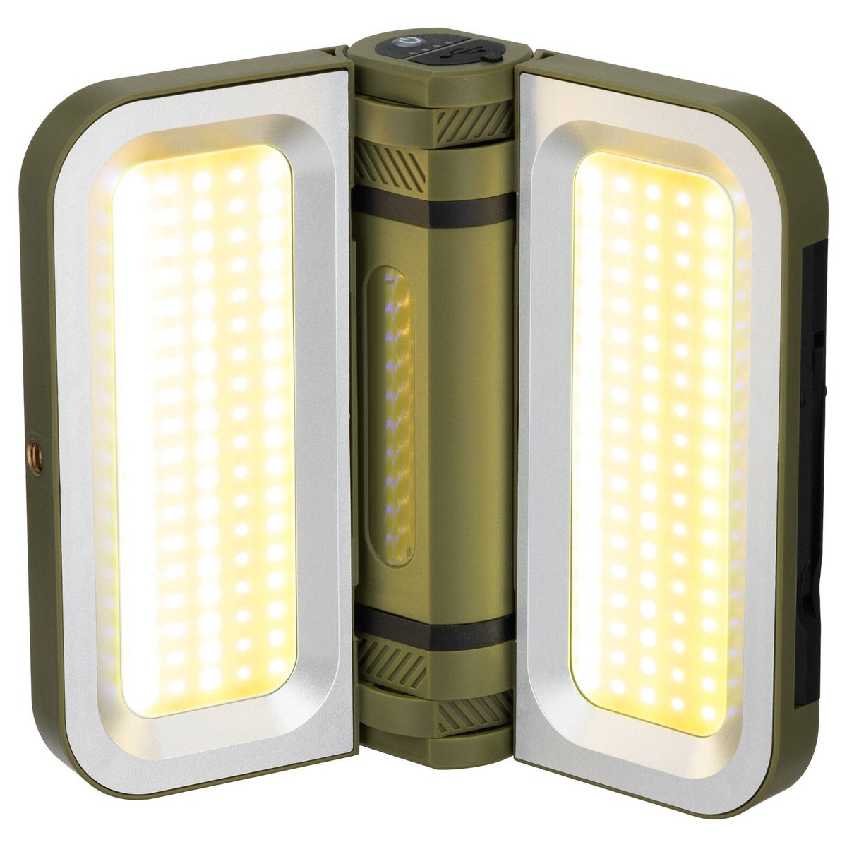 Arlec 2000lm Green Solar & Rechargeable Portable Worklight WLED18