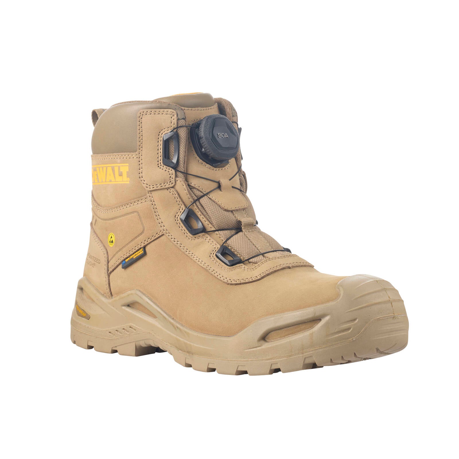 DeWALT Stone Lander BOA Composite Toe Safety Work Boot Size 10 - Water Resistant Nubuck, SRC