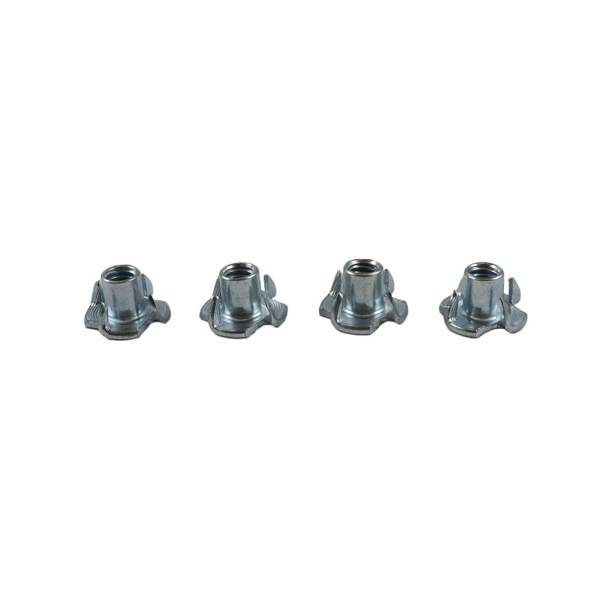 Adoored 1/4" Steel T Nut Furniture Leg 4 Pack