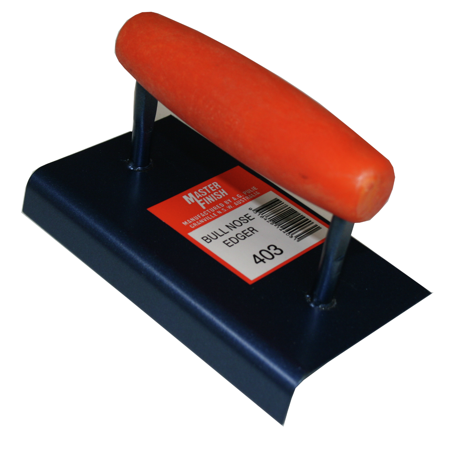 Masterfinish Bullnose Edger - Steel Blade, Plastic Handle, Blue