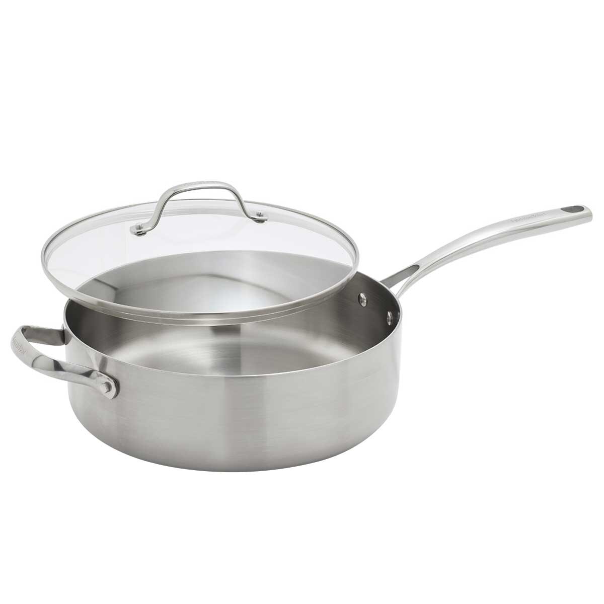 GreenPan Superior Deep Sauté 28cm 4.7L PFAS-Free Tri-Clad Stainless Steel Cookware - SuperSaverAU - view 2