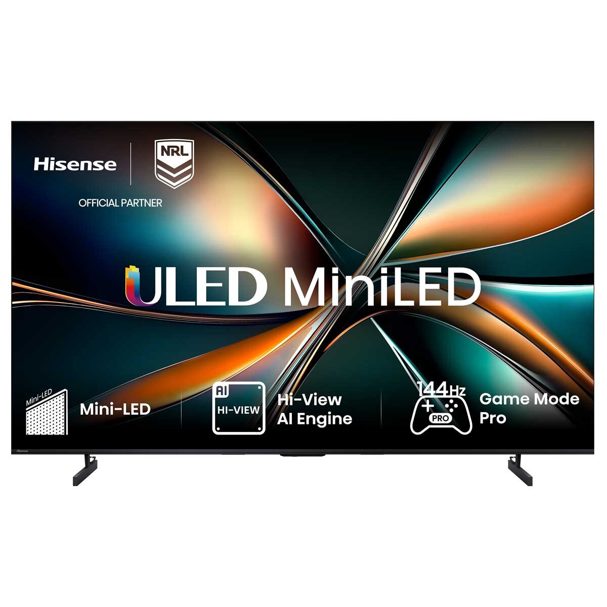 Hisense 55U6QAU 55 Inch ULED Mini-LED 4K QLED Smart TV with Screen Size Technology - SuperSaverAU - view 1