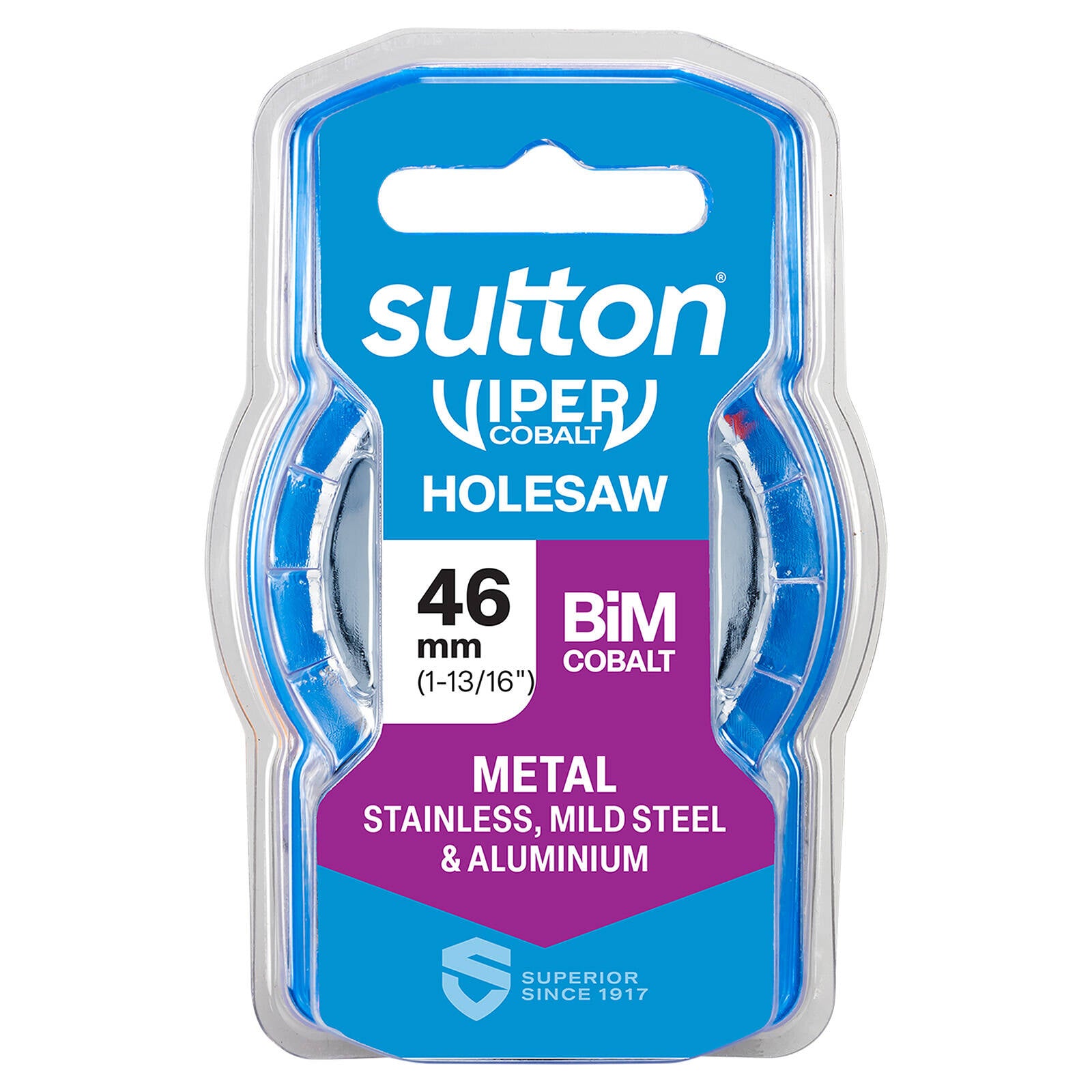 Sutton Tools 46mm Viper Cobalt Bi-Metal Holesaw, 32mm Drilling Depth