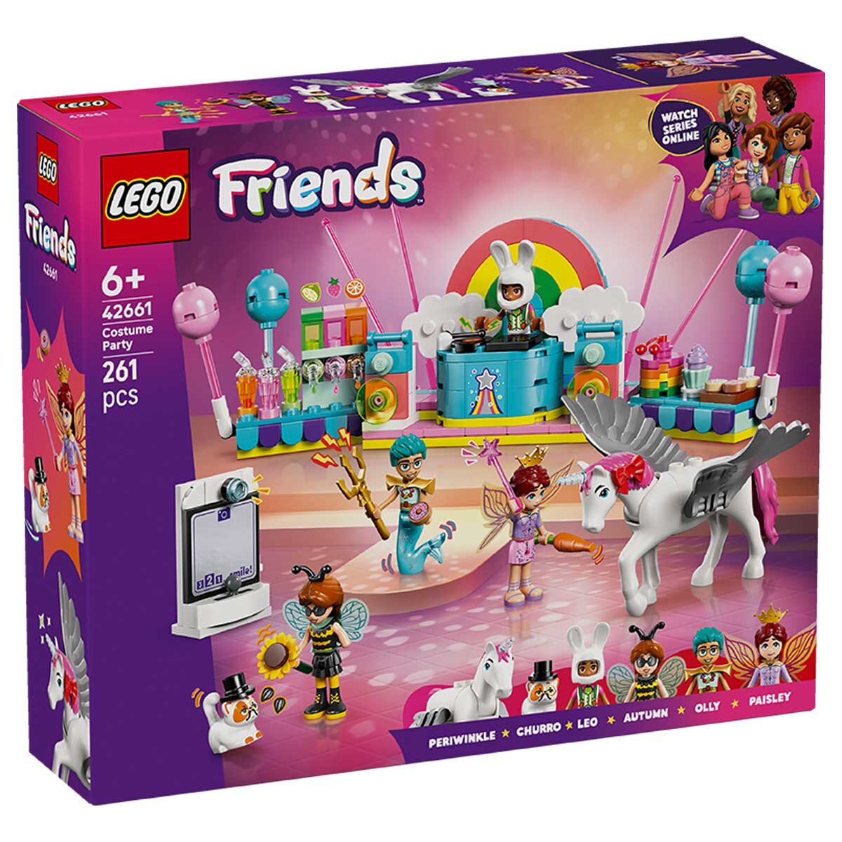LEGO Friends Costume Party Unicorn Fairy 42661 Building Kit with 4 Minidolls & Party Accessories - SuperSaverAU - view 8