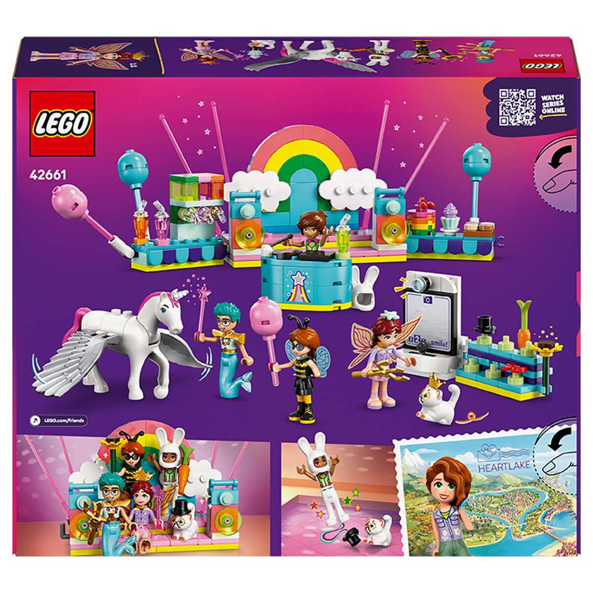 LEGO Friends Costume Party Unicorn Fairy 42661 Building Kit with 4 Minidolls & Party Accessories - SuperSaverAU - view 9