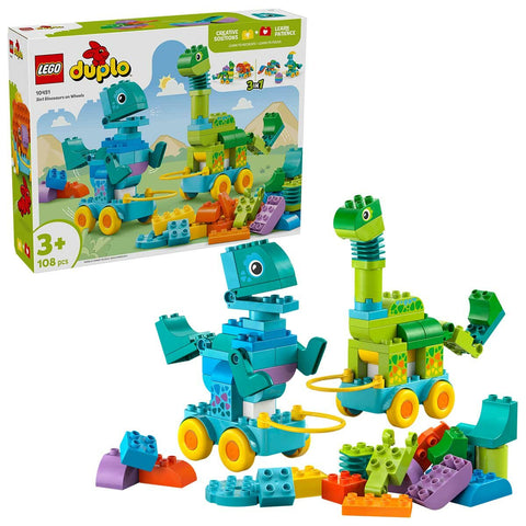LEGO DUPLO 3 In 1 Dinosaurs on Wheels 10451