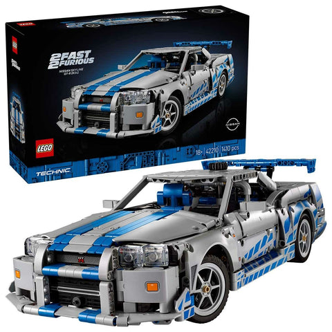LEGO Technic Nissan Skyline GT-R R34 Building Set 2 Fast 2 Furious Model Car 42110