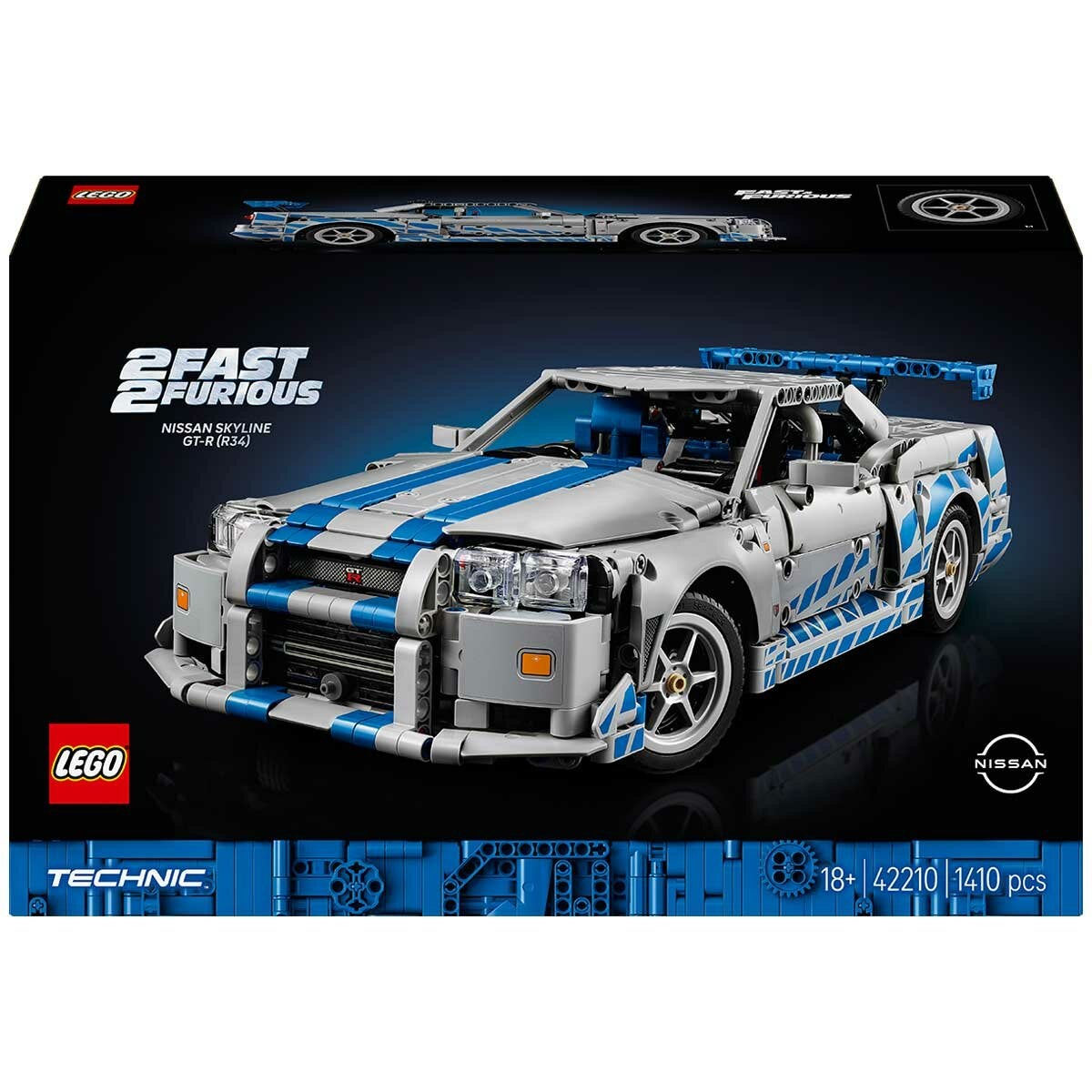 LEGO Technic Nissan Skyline GT-R R34 Building Set 2 Fast 2 Furious Model Car 42110 — image 7