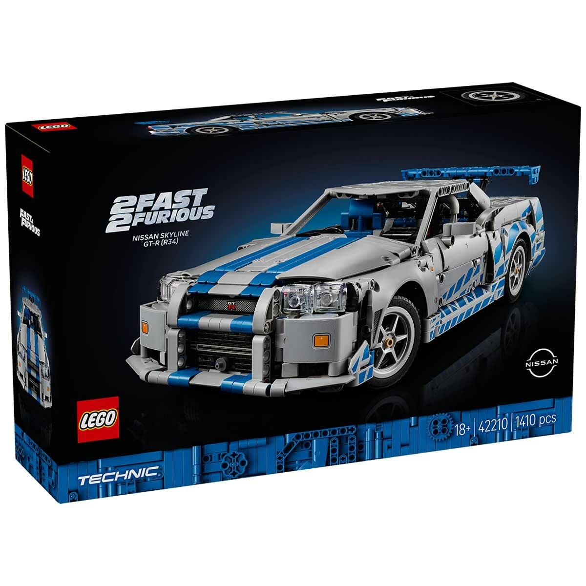 LEGO Technic Nissan Skyline GT-R R34 Building Set 2 Fast 2 Furious Model Car 42110 — image 8