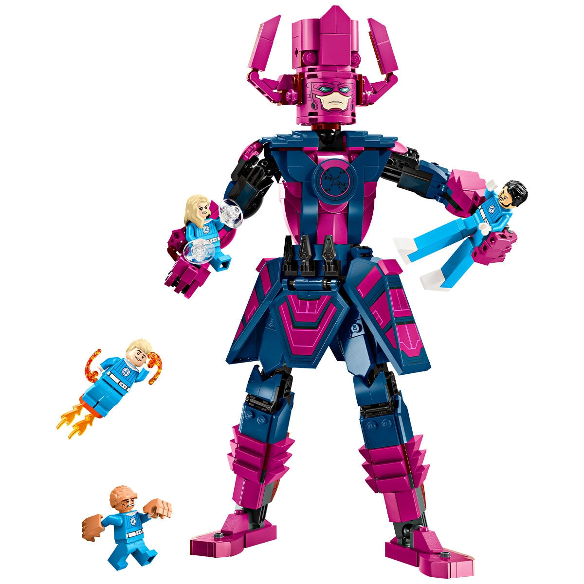 LEGO Marvel Fantastic Four vs. Galactus Construction Figure 76316 | 427 Pieces, Ages 9+, 28 cm Tall Galactus, 4 Minifigures - SuperSaverAU - view 2