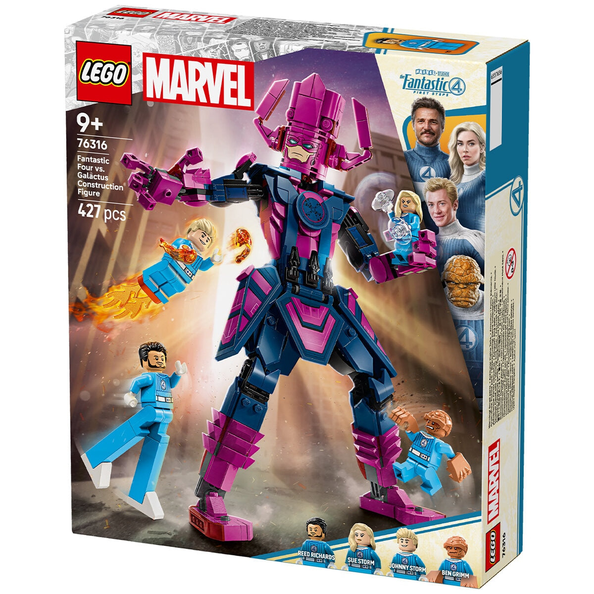 LEGO Marvel Fantastic Four vs. Galactus Construction Figure 76316 | 427 Pieces, Ages 9+, 28 cm Tall Galactus, 4 Minifigures - SuperSaverAU - view 8